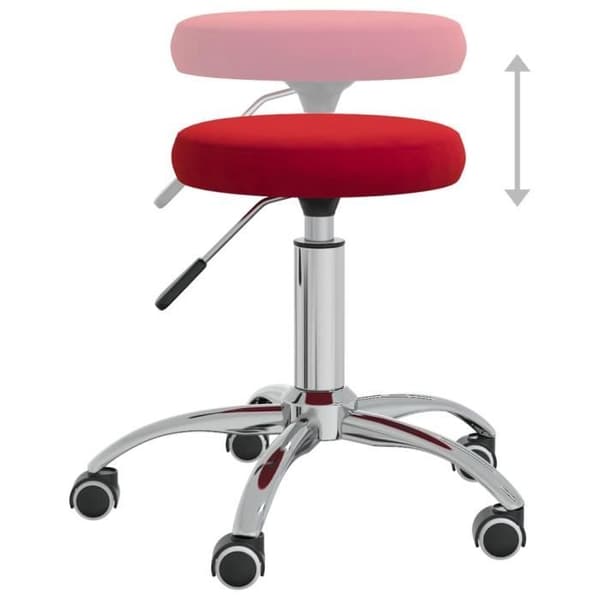 vidaXL Matstol Burgundy Velvet