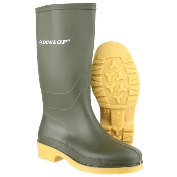 Dulls Wellington Boys Boots Grön - storlek:1 uk
