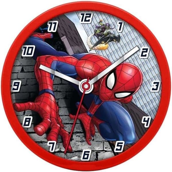 Väggklocka - Barnlicensiering - Spiderman - 25 cm - Plast - Inredning