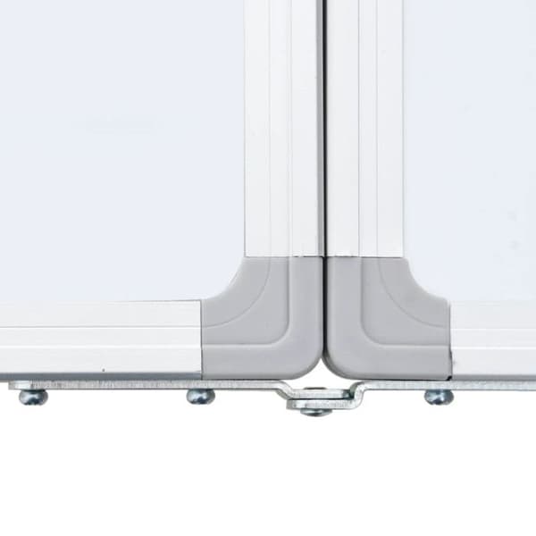 Magnetisk vikbar whiteboard - VIDAXL - 150x80 cm - Aluminium - 3 paneler - Vikbar