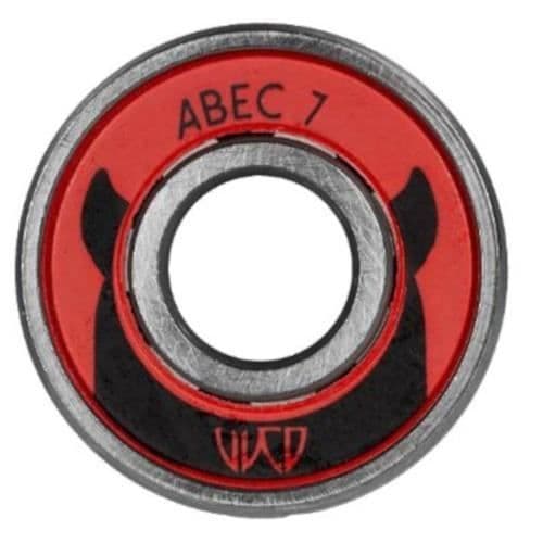 Wicked Skate Lager ABEC-7 8-Pack röd