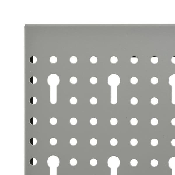 Väggpaneler med spikfästen - vidaXL - 40x58 cm - Stål - Grå - 4 st