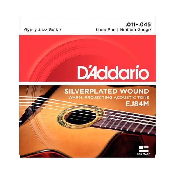 D'Addario EJ84M Gypsy Jazz Loop End Medium 11-45 Gitarrsträngar