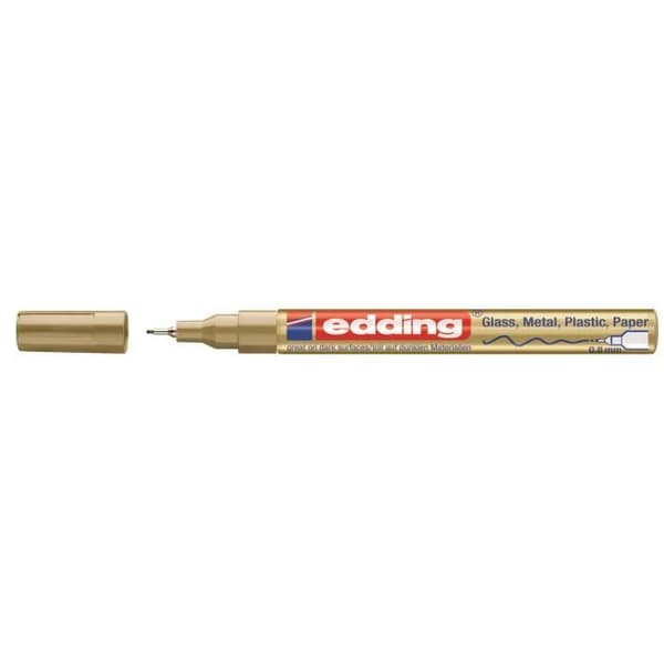 Markerpennor - EDDING - E780 - Guld och Silver - 2-pack