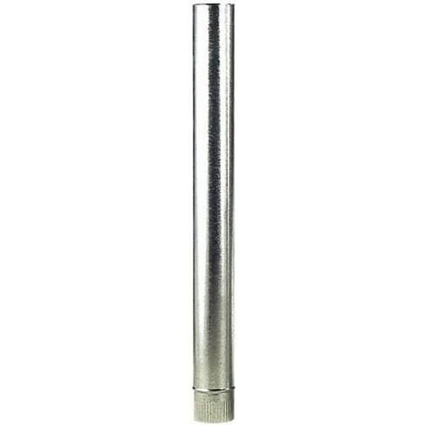 Spisrör - Galvaniserat - 130 mm - Längd 1 m - Idealisk för vedspisar