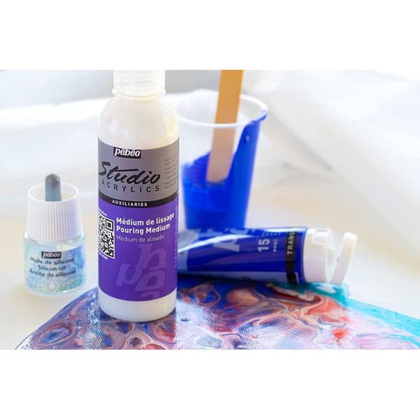 Mjukgörande medel - Studio Acrylics - 250ml - Transparent - Glänsande - Professionell