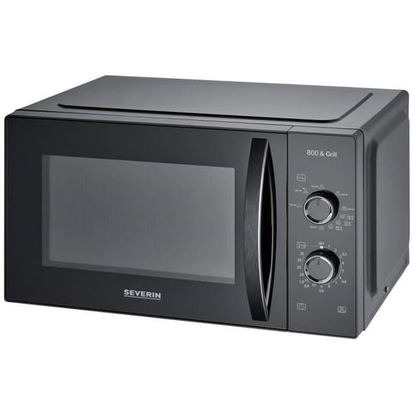Severin 7785 Svart mikrovågsugn 800 W grillfunktion, timerfunktion