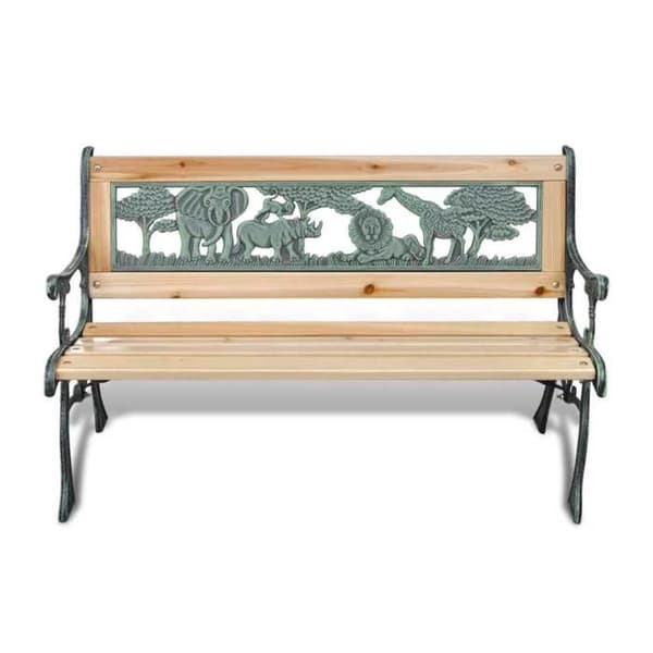 vidaXL Trädgårdsbänk för barn 84 cm Trä 41013