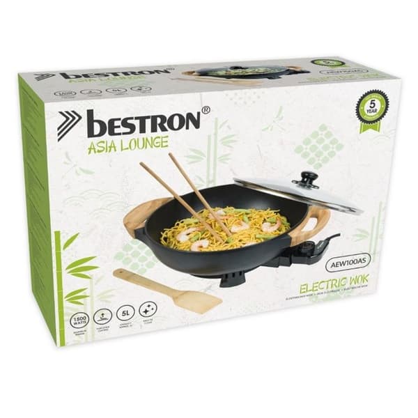 Bestron elektrisk wok 1500w svart - AEW100AS