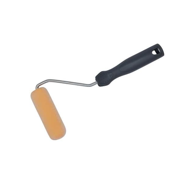SAVY flockad foam roller - Mini roller - 110 mm - Rundade kanter