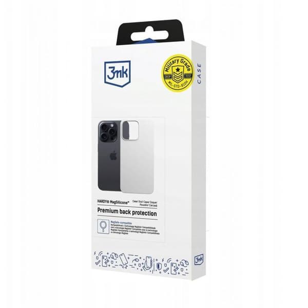 3mk Silikonhölje Hardy Mag för Apple iPhone 14 Pro Max, vit