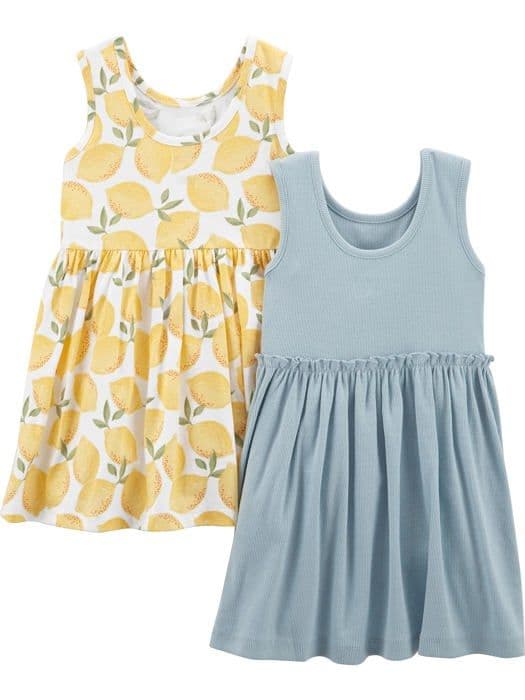 Kappa - Simple Joys av Carter's - 100% bomull - Rund hals - Citronmönster