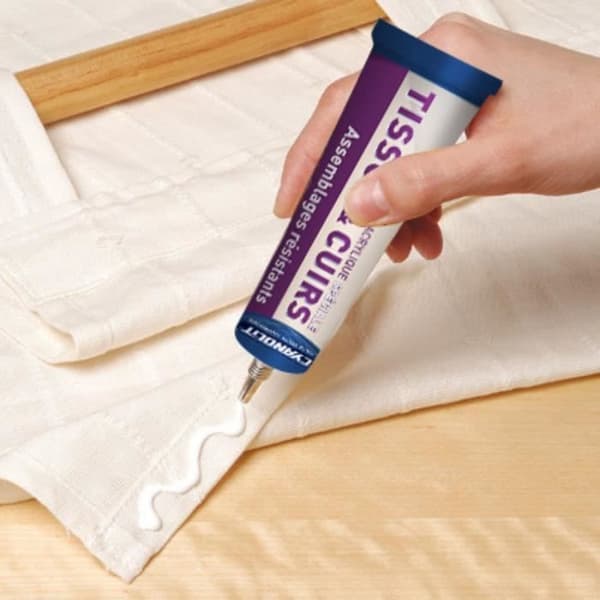 Speciell tissue lim - CYANOLIT - Flexibel fixering - Idealisk för tyger och textilier