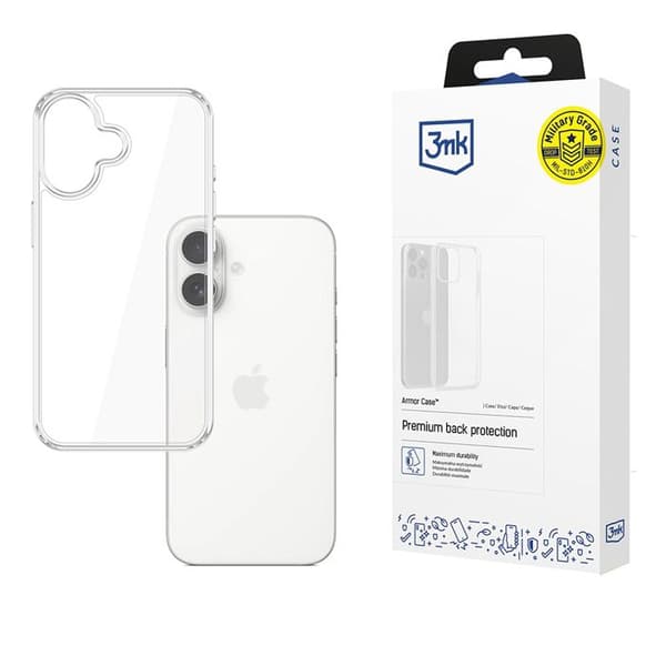 3mk Armor-fodral för iPhone 17 - Transparent