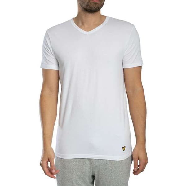 Set med 3 Bas T-shirts för Avkoppling med V-ringning - Lyle & Scott