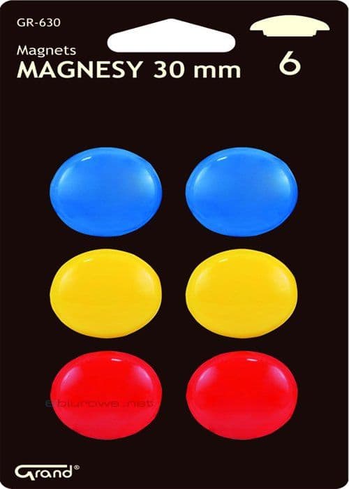 Stora magneter Cm-30 (6 stycken) färgade