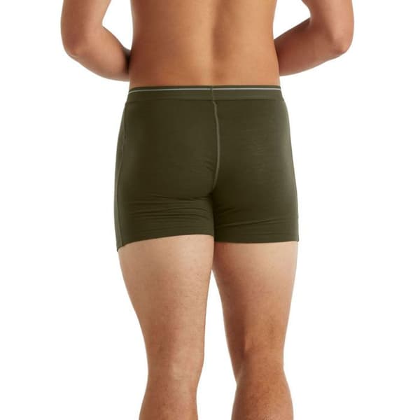 Boxer - Icebreaker - Anatomica - Kaki vert - Bomull - Justerad