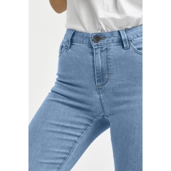 Jeans dam - KAFFE - Vicky - Slim fit - Lång längd - Blå