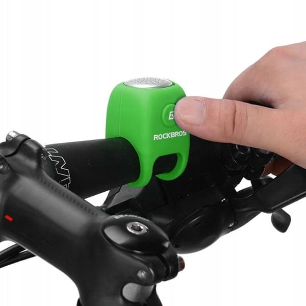 Elektronisk cykelklocka med silikonhölje - grön