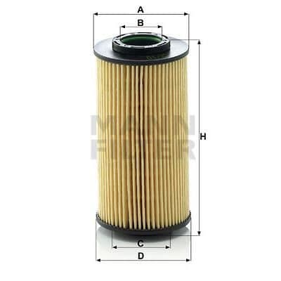 MANN FILTER Oljefilter HU712/10X