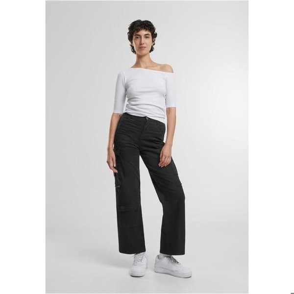 Urban Classics dam byxor i stretchig twill