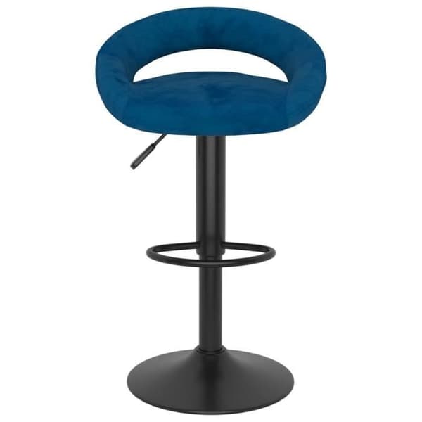 vidaXL Barstolar 2 st Blue Velvet