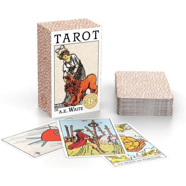 Mini-spel Tarot AE Waite och Petit Lenormand Coffret Dusserre