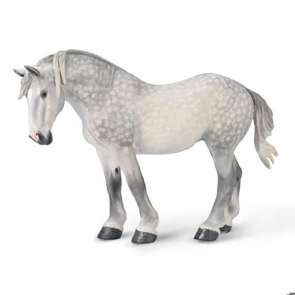 Figur Samling Hästar (XL): Grå Percheron Sto