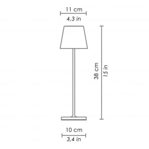 Bordslampa - Poldina PRO - Blå - Att ställa - Zafferano