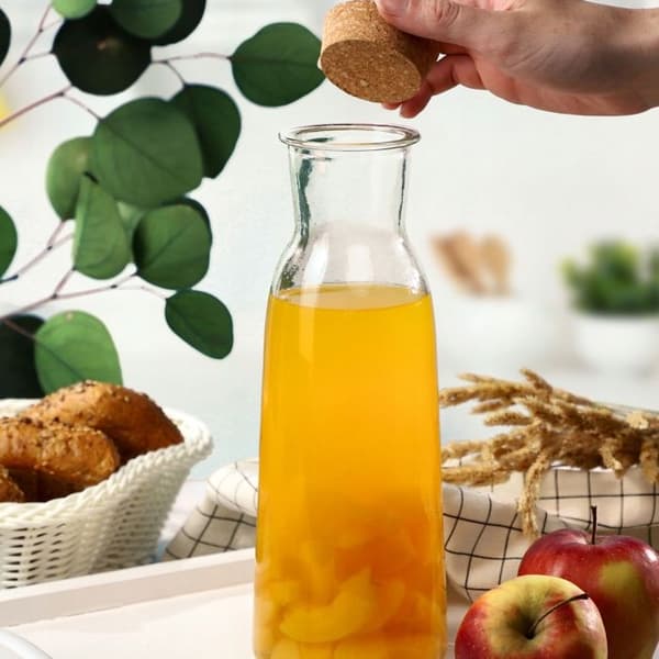 Vattenkaraff - KADAX - Atessa - 1000 ml - Glas - Vattentät kork
