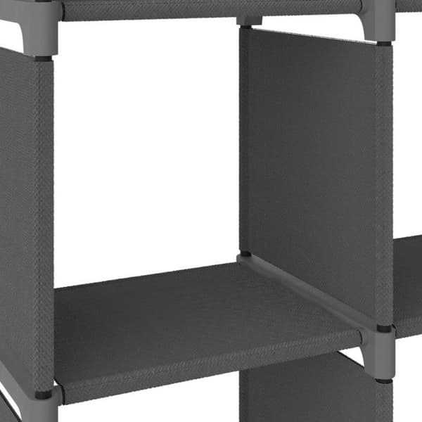 vidaXL Displayhylla 5 kuber Grå 103x30x72,5 cm Tyg