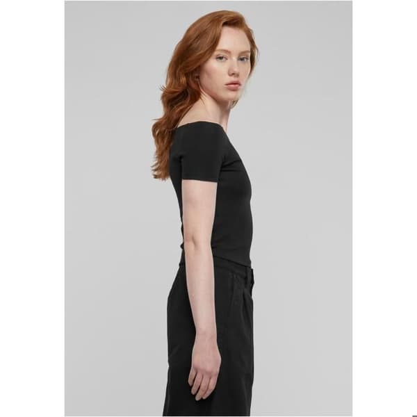 Off Shoulder T-shirt för kvinnor Urban Classics Organic