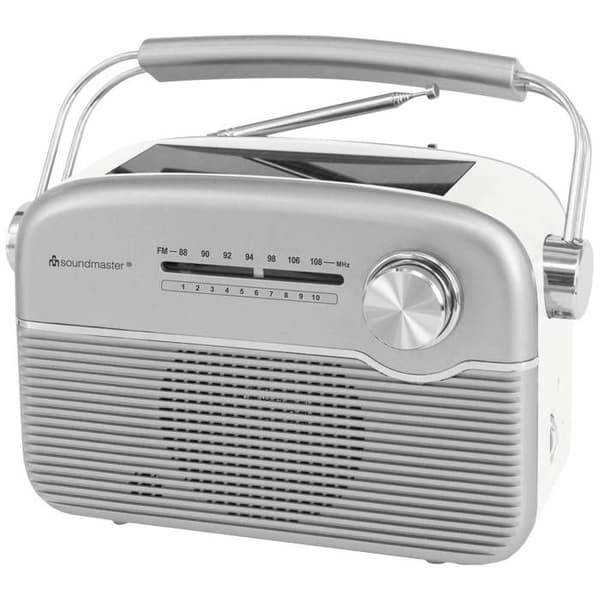 soundmaster TR480SI Trådlös FM Radio FM Solpanel Silver