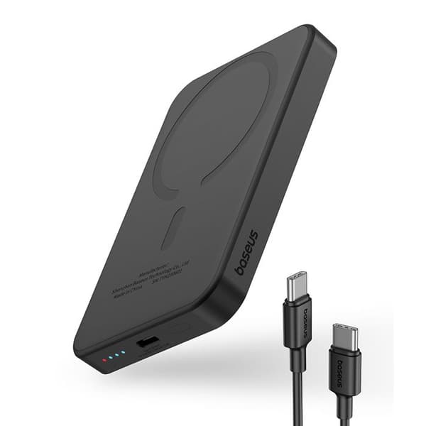 Extern Batteri - BASEUS - Mini Magnetisk - 5000mAh - Slim Design - 20W