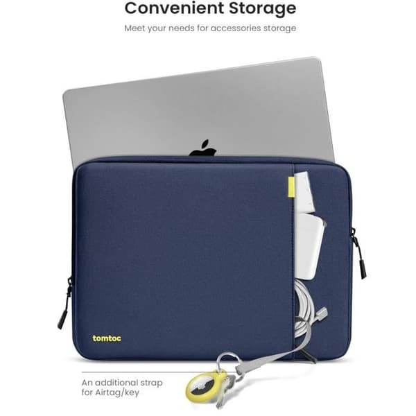 Laptopfodral - TOMTOC - Defender-A13 - 16 tum - Blå - Militärskydd