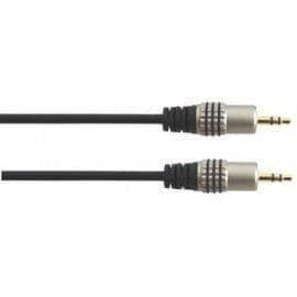 KABEL JACK 3,5 mm - SILVER ELECTRONICS - Hane till Hane - Guldpläterad - 2m - Ljud
