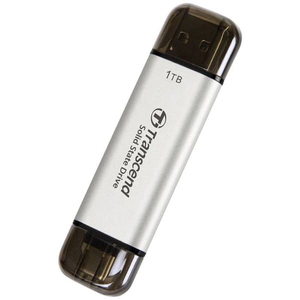 Extern SSD 1 To USB 10 Gbit/s - Transcend - ESD310S - Aluminium - 1050/950 Mo/s