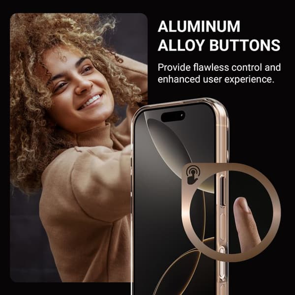 Coque iPhone 15 Pro MagSafe (öken) Crong Clear MAG Pro