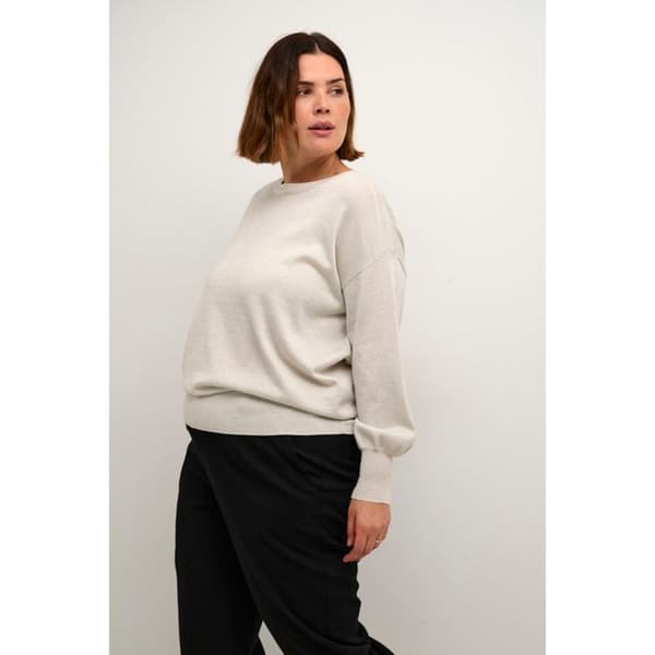 Stickad tröja dam KAFFE Curve Regitta