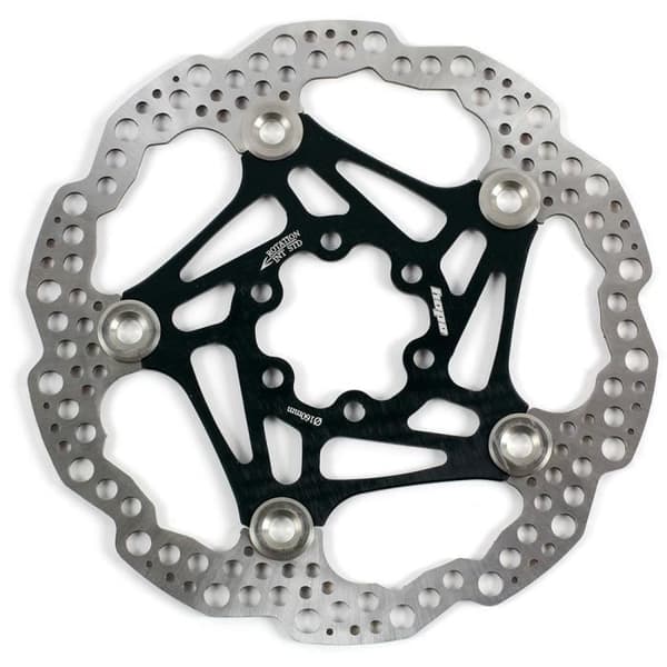 Bromsskiva 220 mm - Hope - Flytande - 6 bultar - Svart
