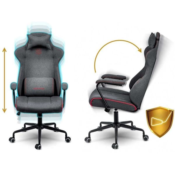 Ergonomisk kontorsstol - Sofotel - Werona - Grå - Andningsbart stoppning - Justerbar höjd