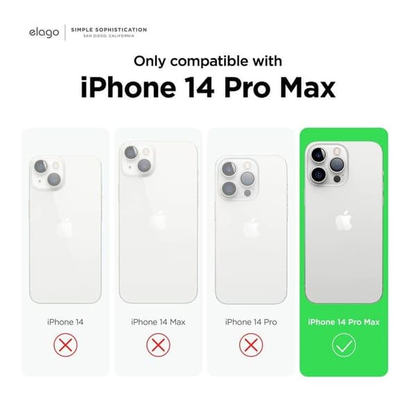Coque Elago hybrid MagSafe för iPhone 14 Pro Max - grå bumper ES14MSHB67PRO-TR