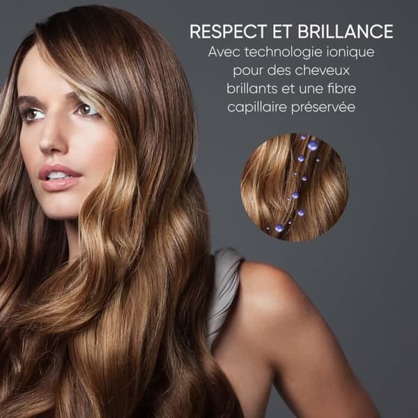 Ionic styling brush - SEVERIN - 5-in-1 multistyler - Powerful BLDC motor - 5 attachments - 1500 W - Grå och svart