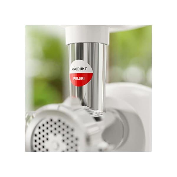Köttkvarn - SMAPP - Köttkvarn Vit - 2000 W - 3 disk av rostfritt stål - Korvtillbehör