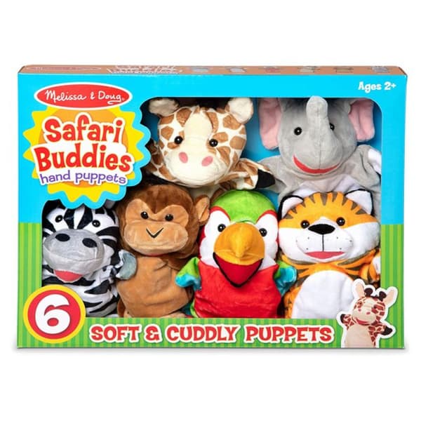 Coffret 6 Marionnettes Safari Melissa och Doug