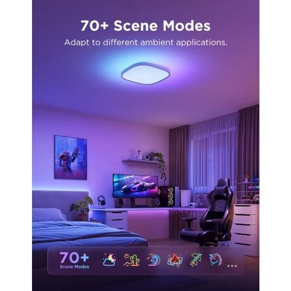 Govee 30cm RGBWW Smart WiFi Bluetooth Plafonnier LED 28W
