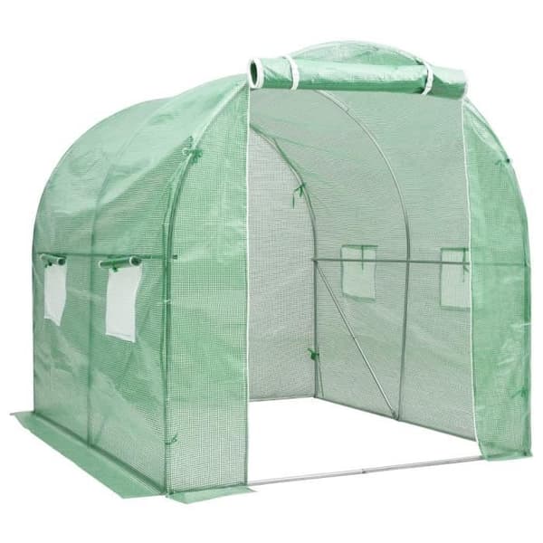 vidaXL Växthus 4 m² 2x2x2 m