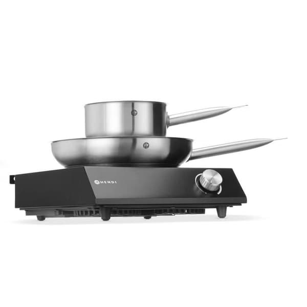 Induktionshäll 3500W + Kastrull + Stekpanna - Hendi