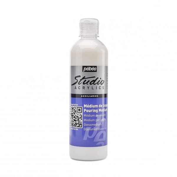 Pebeo - Akrylfärger - Studio akrylfärgsmedium lissage flaska 500 ml /t