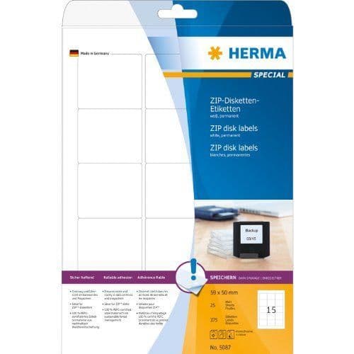 Herma 5087 Paket med 375 diskettetiketter